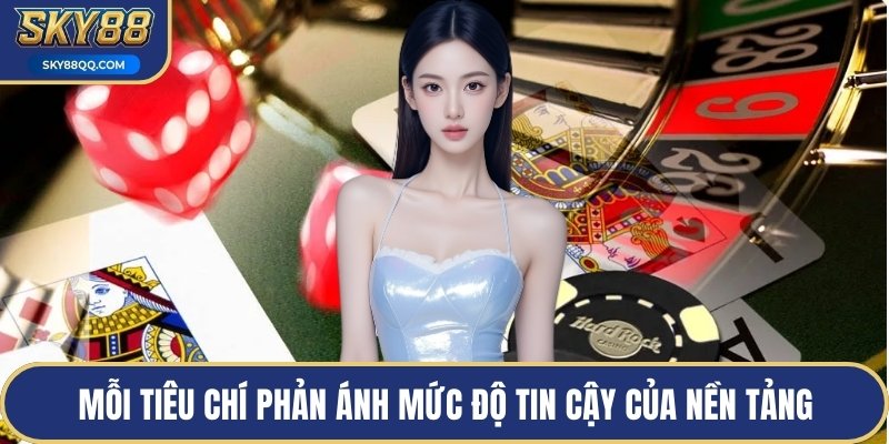 Mỗi tiêu chí phản ánh mức độ tin cậy của nền tảng